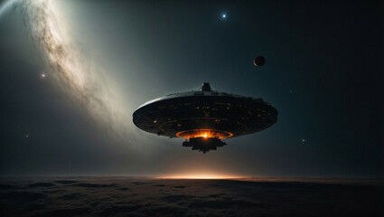 UFO - The Alien spacecraft in unknown world