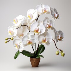 White Orchid White Background , Hd , On White Background 