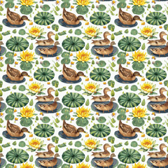 Seamless bird pattern background, bird illustration, bird seamless vector pattern