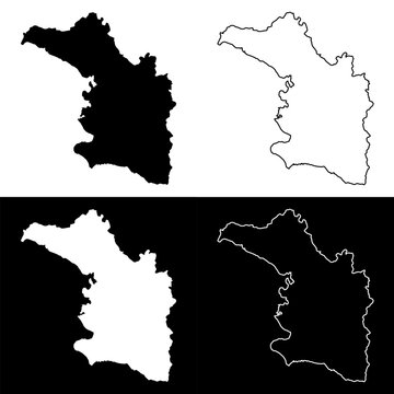 Artibonite department map, administrative division of Haiti. Vector illustration.