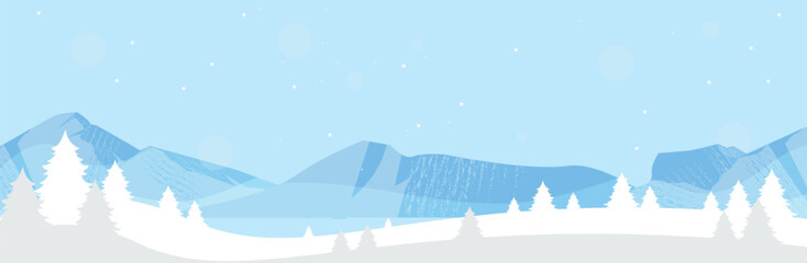 Fototapeta na wymiar Snow Landscape background christmas new year