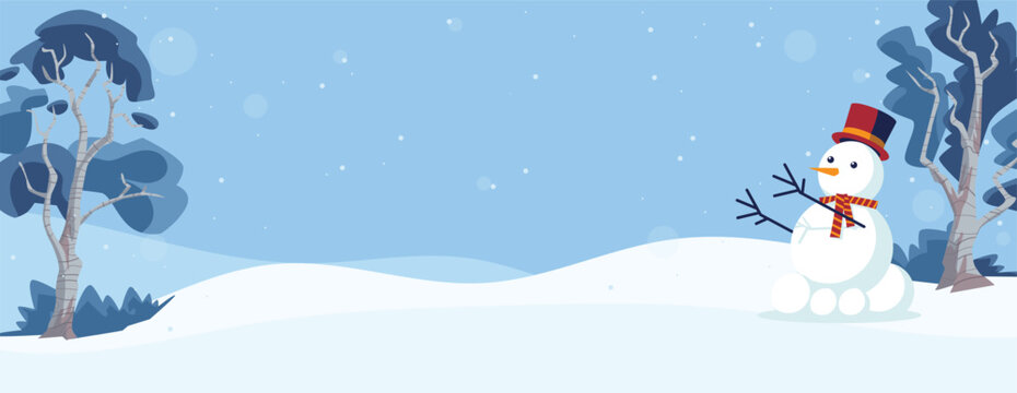 Snow Landscape background christmas new year