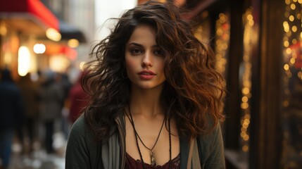 A beautiful model actress