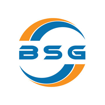 BSG letter logo design on a white background or Monogram logo design for entrepreneur and business.