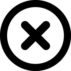 Obraz premium cross mark icon
