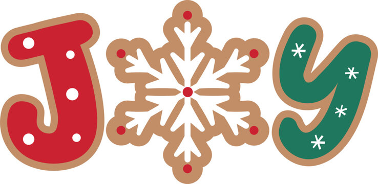 gingerbread joy text