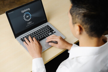 Software update on computer for modish version of device software upgrade