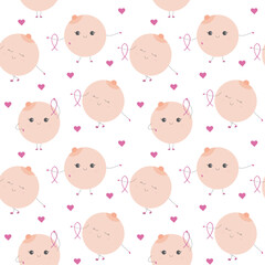 collection of handmade female breasts different types