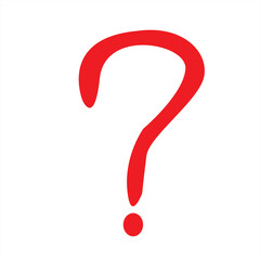 red question mark
