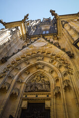 Detailed view of St. Vitus Cathedral IV, Prague, Czech Republic