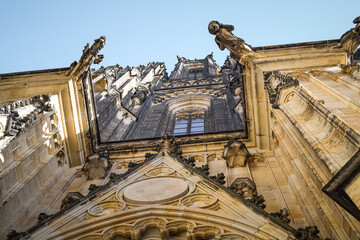 Detailed view of St. Vitus Cathedral V, Prague, Czech Republic