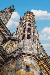 Detailed view of St. Vitus Cathedral II, Prague, Czech Republic