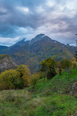 Mountain view in autumn