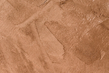 Brown or Beige Face Powder Texture Background. Smears of Crushed Highlighter.