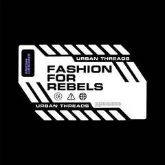 Obraz premium Futuristic Graphic tee urban streetwear concept vector design