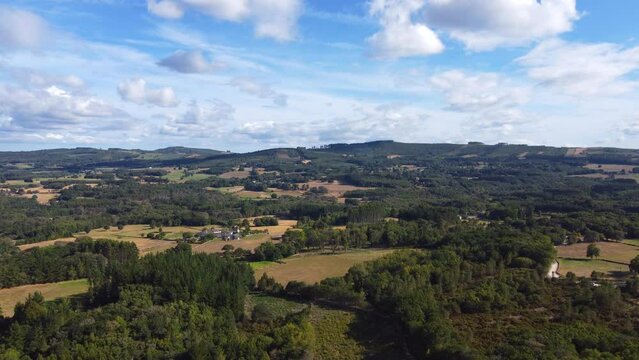 Ancient Cultural Heritage Santalla de B&oacute;veda, Galicia,Lugo, Spain. 4k DJI Mini 2