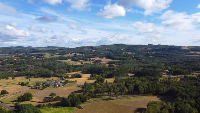 Ancient Cultural Heritage Santalla de B&oacute;veda, Galicia,Lugo, Spain. 4k DJI Mini 2
