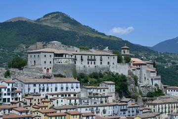 Fototapeta na wymiar The village of Muro Lucano, Italy.