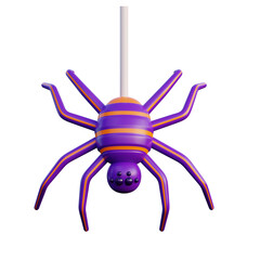 Spider of Halloween 3D Illustration