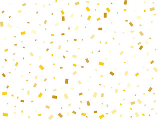 Raining Golden Rectangular Confetti