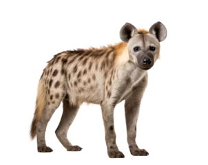 Stof per meter Hyena isolated on transparent white background © Photocreo Bednarek