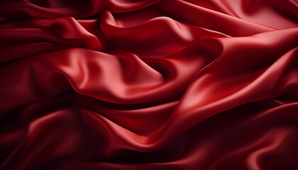 Fototapeta premium Red Silk Cloth