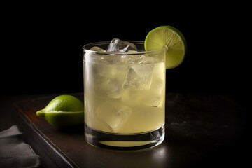 an alcoholic beverage made with vodka, ginger beer, and lime juice. Generative AI