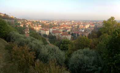 Bergamo seen from Citta Alta, Lombardy