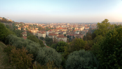 Bergamo seen from Citta Alta, Lombardy