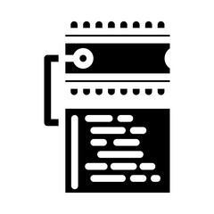 microcontroller programming electronics glyph icon vector. microcontroller programming electronics sign. isolated symbol illustration