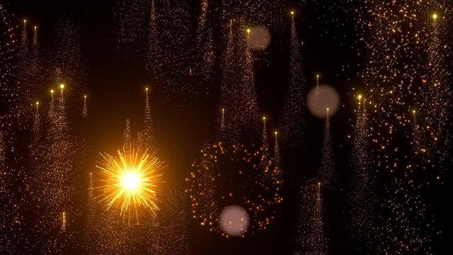 fireworks celebration overlay background video