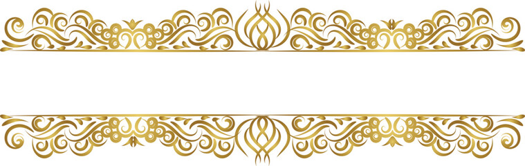 Vector vintage royal title border or text frame ornament elements, Luxury vintage Border wedding invitation card