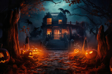 essence of Halloween haunted houses