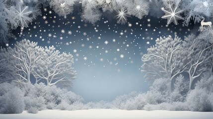 Fototapeta premium winter landscape with snow
