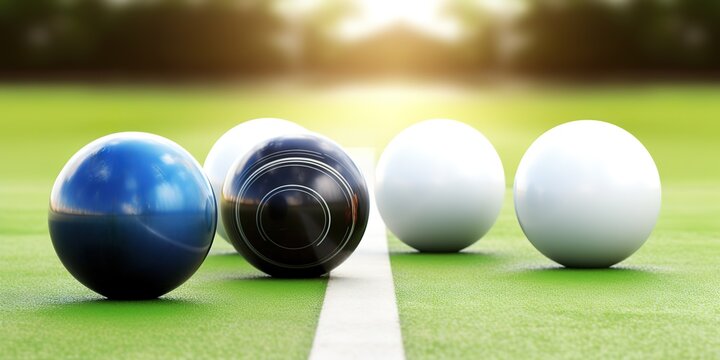 lawn bowling isolated