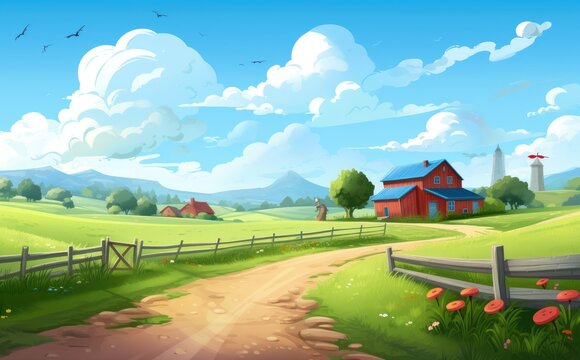 farm background wallpaper