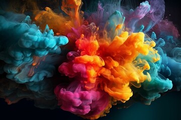 Stunning colors, mesmerizing artwork. Generative AI