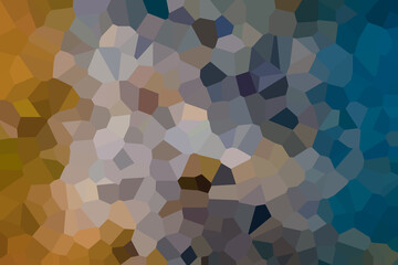 Gradient dark yellow to blue crystalised background