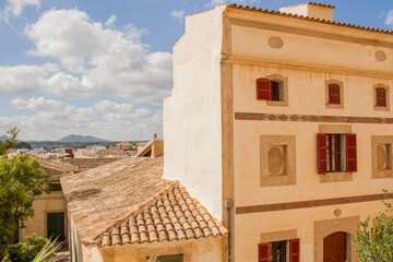 Buildings of the old town of Artá, Mallorca island, Balearic islands, Spain