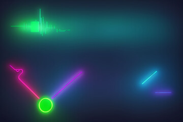 Abstract neon lights background design