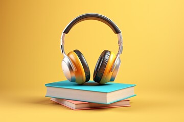 Audiobooks educational value demonstrated through books and headphones