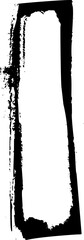 Grunge Hand Drawn Black Vector Rectangle Frame