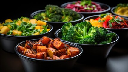 Colorful array of diabetic-friendly meals prepared for Diabetes Awareness Month 