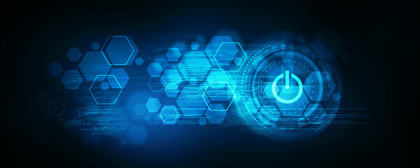 2d illustration power sign symbol
