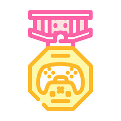 awards game development color icon vector. awards game development sign. isolated symbol illustration
