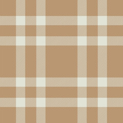 Plaid seamless pattern. Check fabric texture. Vector textile print.