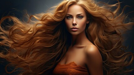 A woman nourishes her hair with a hydrating hair mask for deep conditioning. Hair wellness, self-care, deep hydration, hair nourishment, glossy strands, beauty enhancement. Generated by AI.