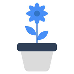A premium download icon of potted plant 