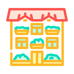 building green livingreen living color icon vector. building green livingreen living sign. isolated symbol illustration