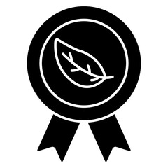 Trendy vector design of eco badge